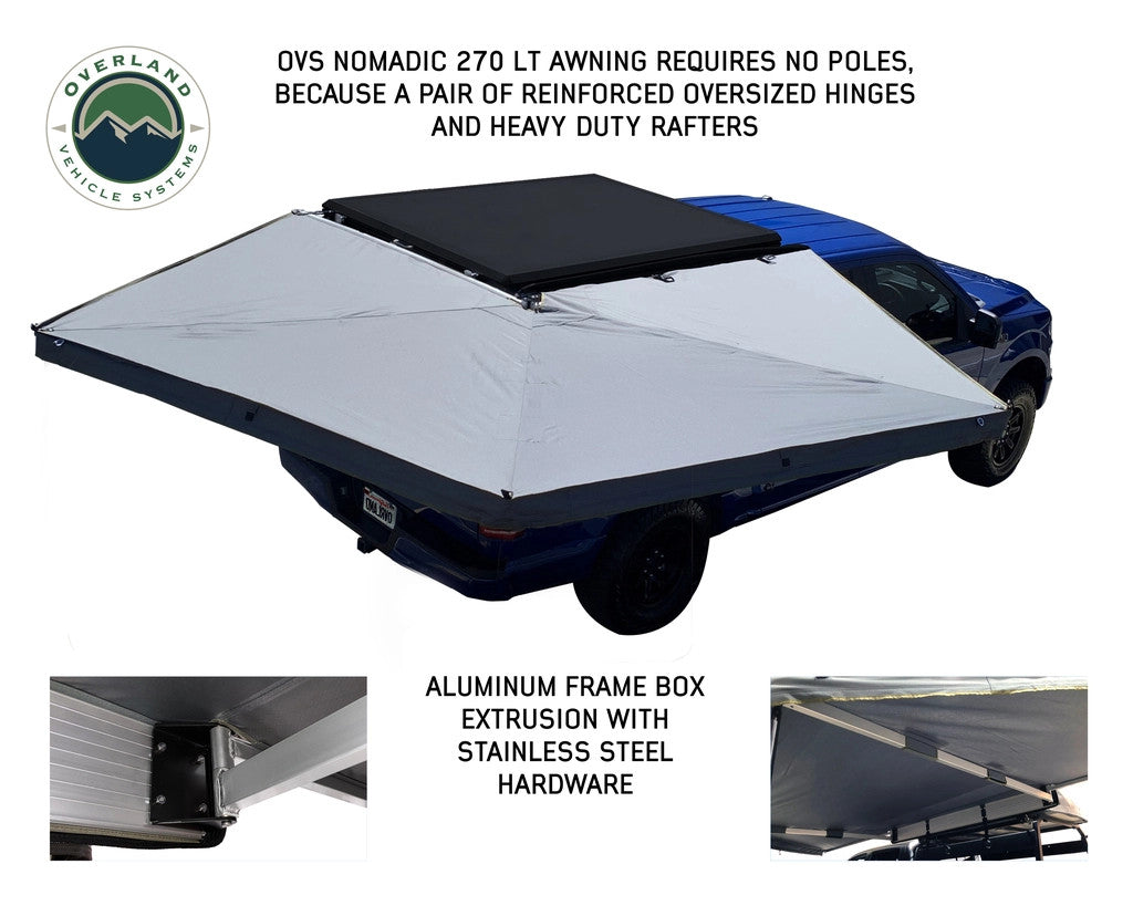 OVS Nomadic LT 270 Awning & Wall 1, 2, & Mounting Brackets - Passenger Side