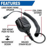 Rugged Radios BUNDLE - Rugged GMR2 GMRS and FRS Band Radio with Hand Mic