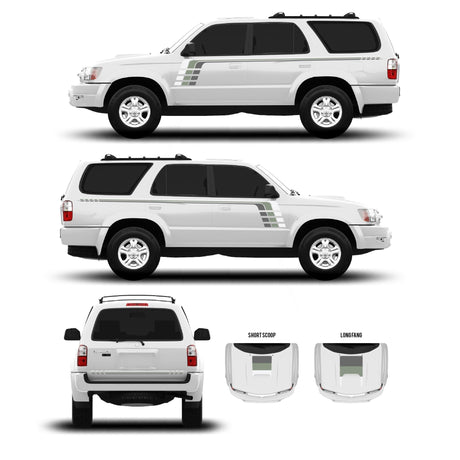 1996-2002 & 2003-2009 4Runner Checkered Stripe Kit - Xtrusion Overland