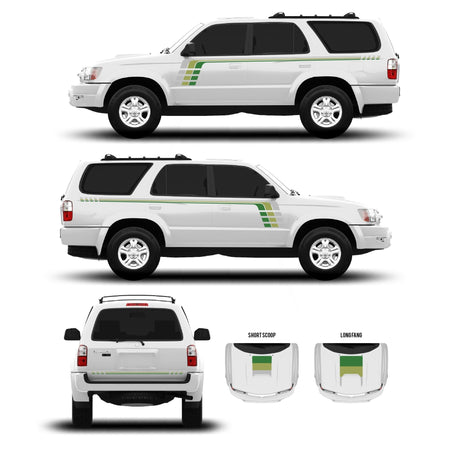 1996-2002 & 2003-2009 4Runner Checkered Stripe Kit - Xtrusion Overland