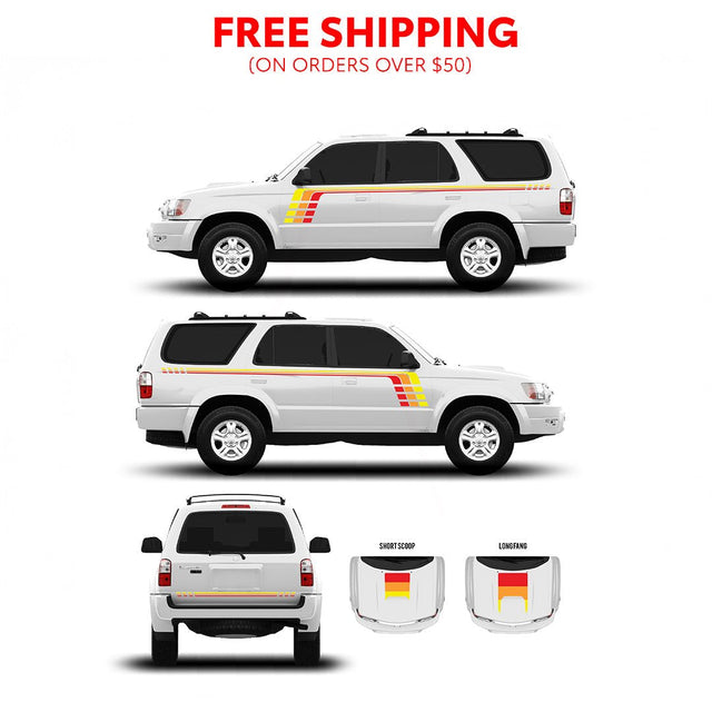 1996-2002 & 2003-2009 4Runner Checkered Stripe Kit - Xtrusion Overland