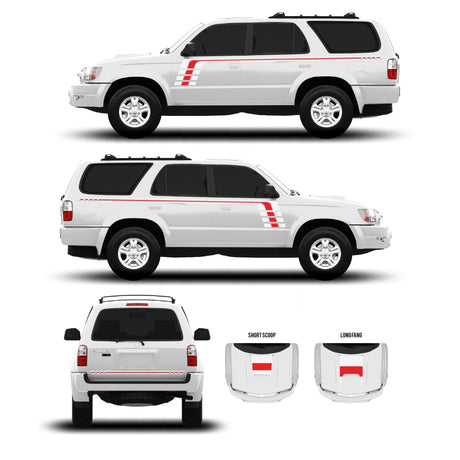 1996-2002 & 2003-2009 4Runner Checkered Stripe Kit - Xtrusion Overland