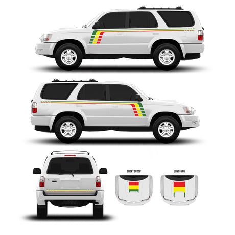 1996-2002 & 2003-2009 4Runner Checkered Stripe Kit - Xtrusion Overland