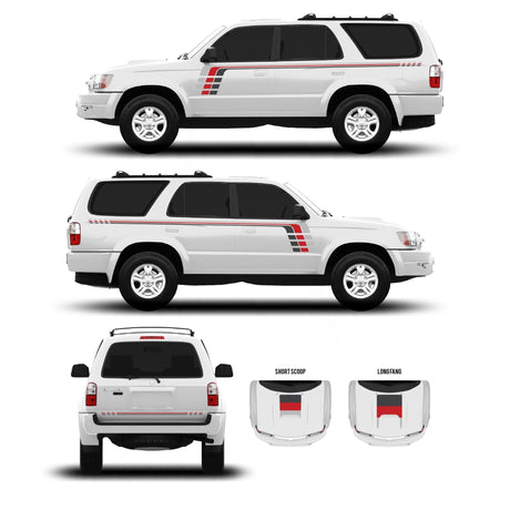 1996-2002 & 2003-2009 4Runner Checkered Stripe Kit - Xtrusion Overland