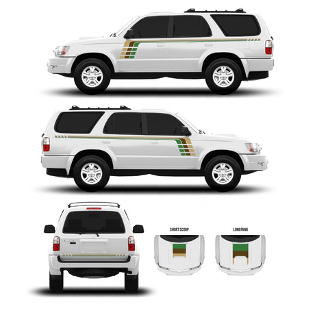 1996-2002 & 2003-2009 4Runner Checkered Stripe Kit - Xtrusion Overland