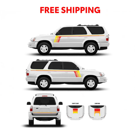 1996-2002 & 2003-2009 4Runner Checkered Stripe Kit - Xtrusion Overland
