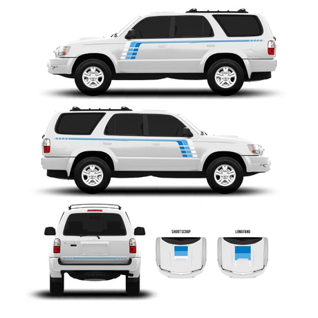 1996-2002 & 2003-2009 4Runner Checkered Stripe Kit - Xtrusion Overland