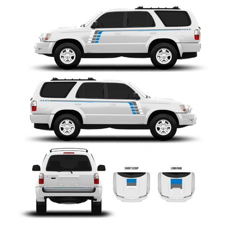 1996-2002 & 2003-2009 4Runner Checkered Stripe Kit - Xtrusion Overland