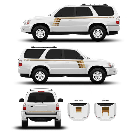 1996-2002 & 2003-2009 4Runner Checkered Stripe Kit - Xtrusion Overland