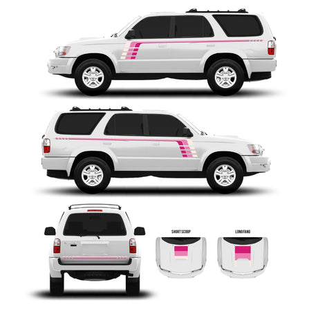 1996-2002 & 2003-2009 4Runner Checkered Stripe Kit - Xtrusion Overland