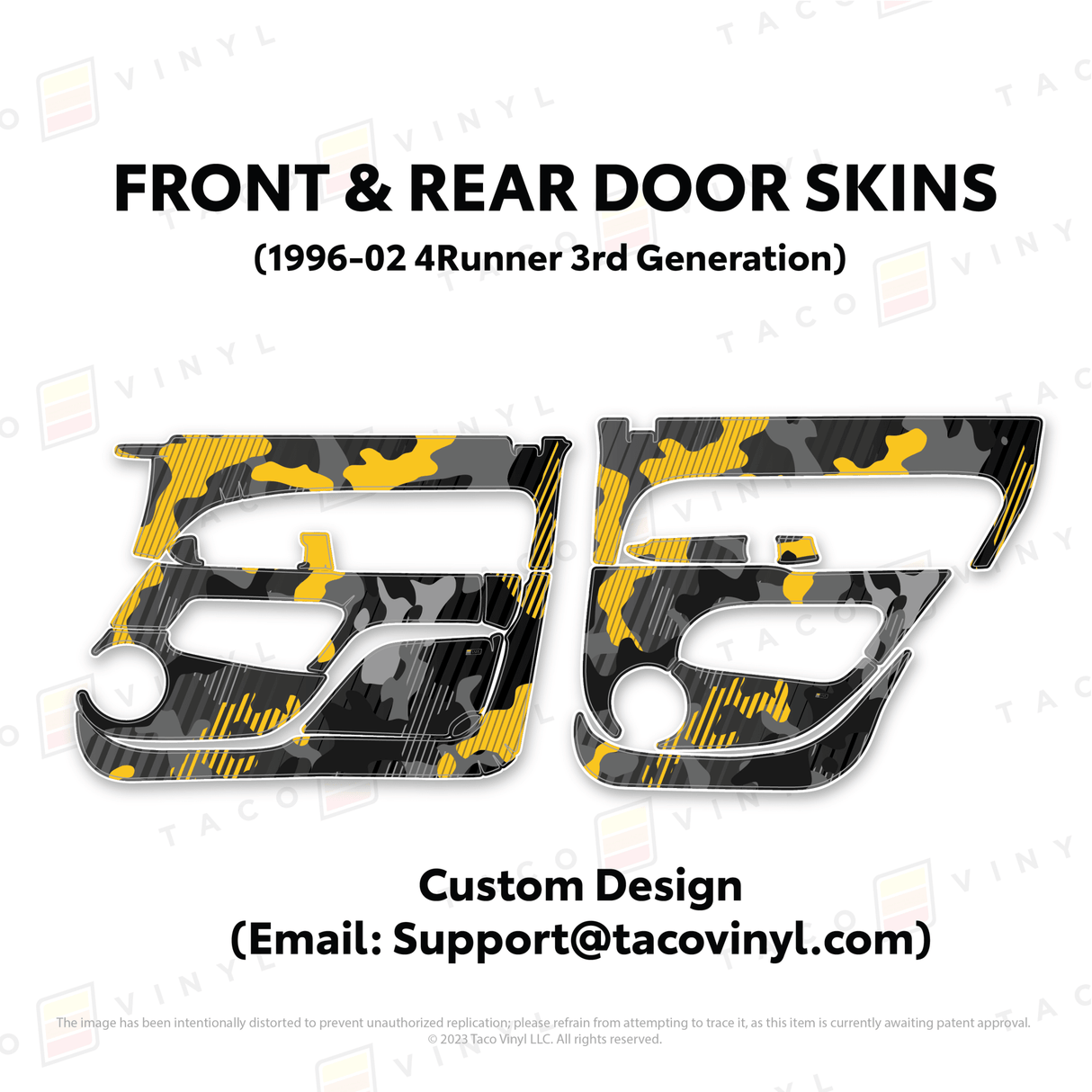 1996-2002 4Runner Door Skins - Xtrusion Overland