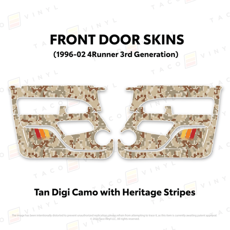 1996-2002 4Runner Door Skins - Xtrusion Overland
