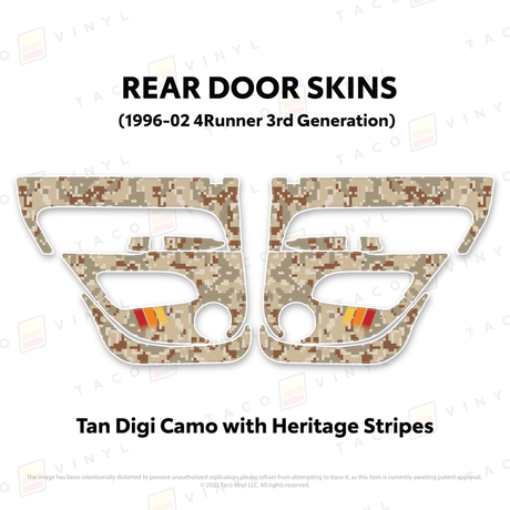 1996-2002 4Runner Door Skins - Xtrusion Overland