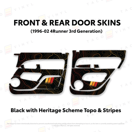 1996-2002 4Runner Door Skins - Xtrusion Overland