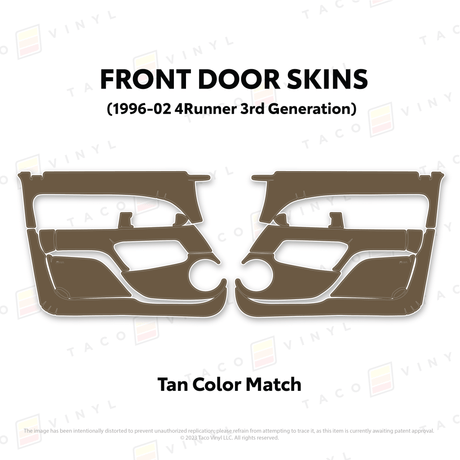 1996-2002 4Runner Door Skins - Xtrusion Overland