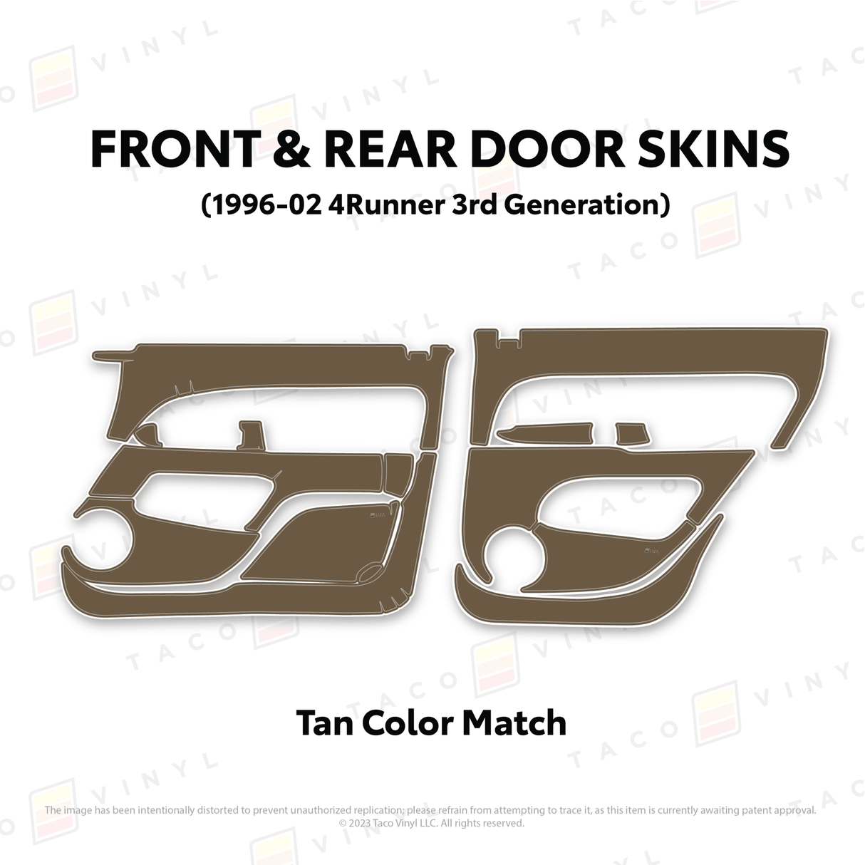 1996-2002 4Runner Door Skins - Xtrusion Overland