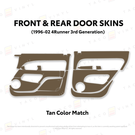 1996-2002 4Runner Door Skins - Xtrusion Overland