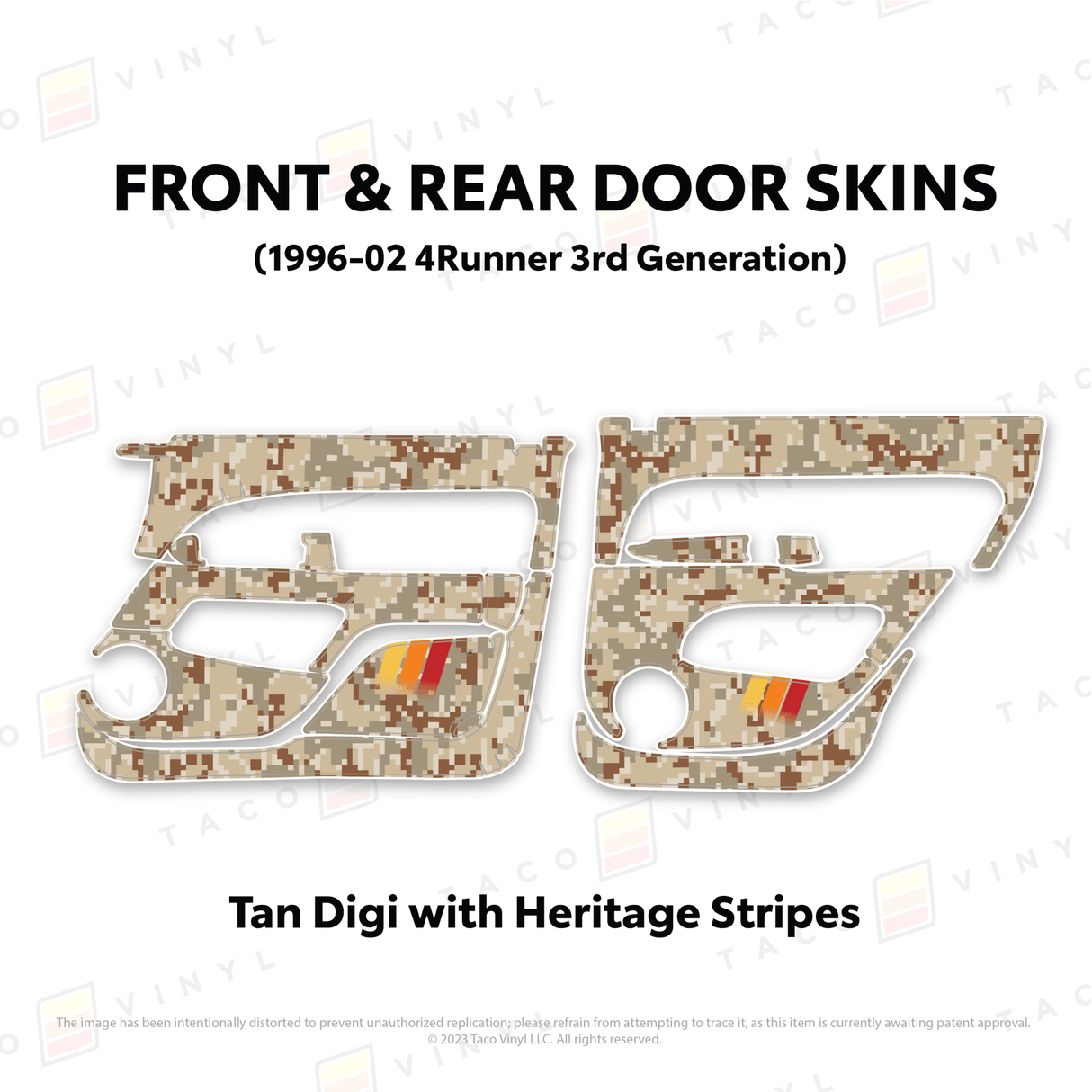 1996-2002 4Runner Door Skins - Xtrusion Overland