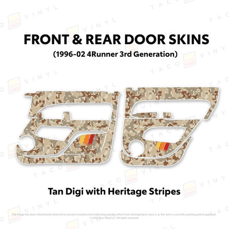 1996-2002 4Runner Door Skins - Xtrusion Overland