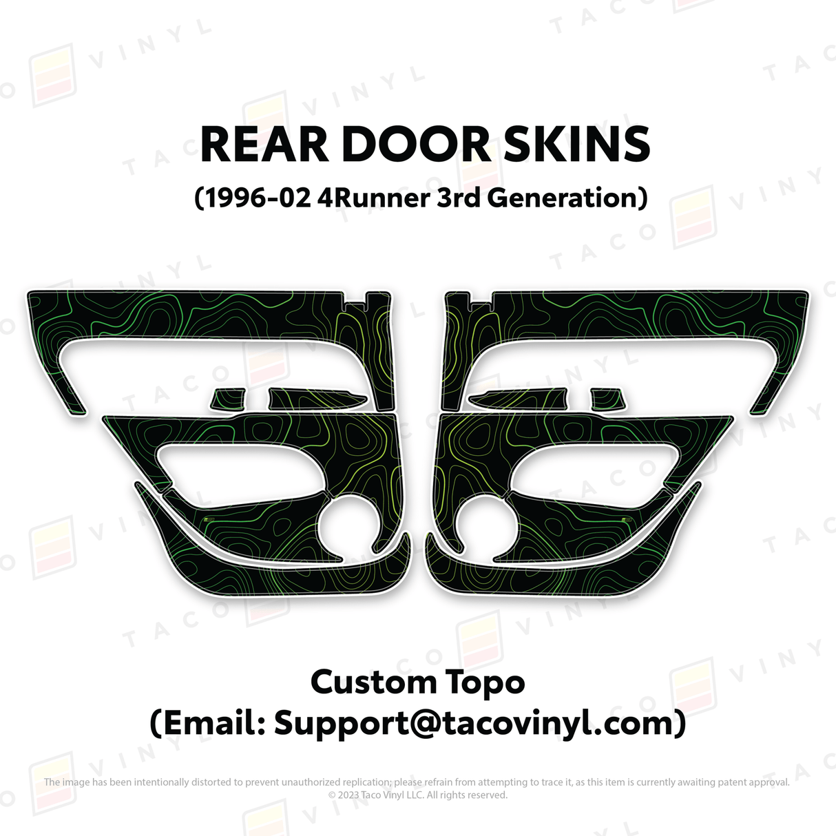 1996-2002 4Runner Door Skins - Xtrusion Overland