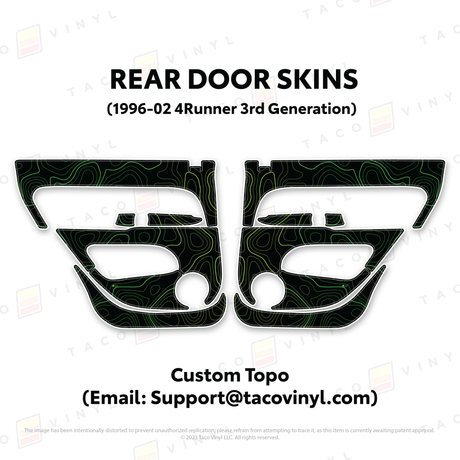 1996-2002 4Runner Door Skins - Xtrusion Overland