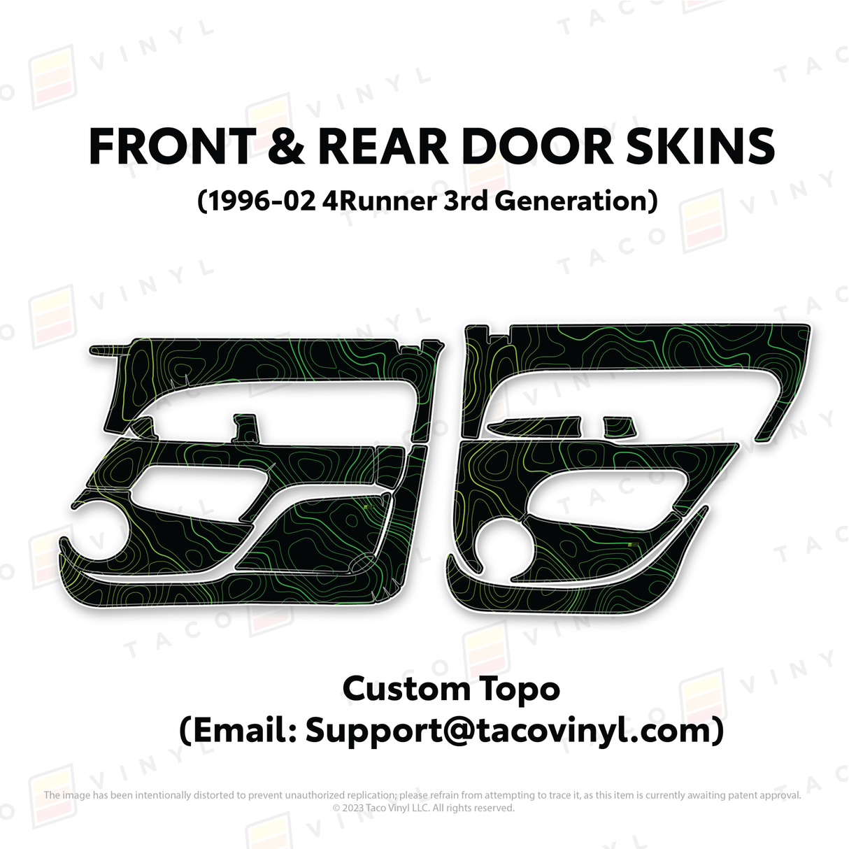 1996-2002 4Runner Door Skins - Xtrusion Overland
