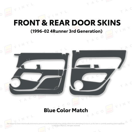 1996-2002 4Runner Door Skins - Xtrusion Overland