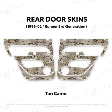 1996-2002 4Runner Door Skins - Xtrusion Overland