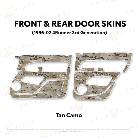 1996-2002 4Runner Door Skins - Xtrusion Overland
