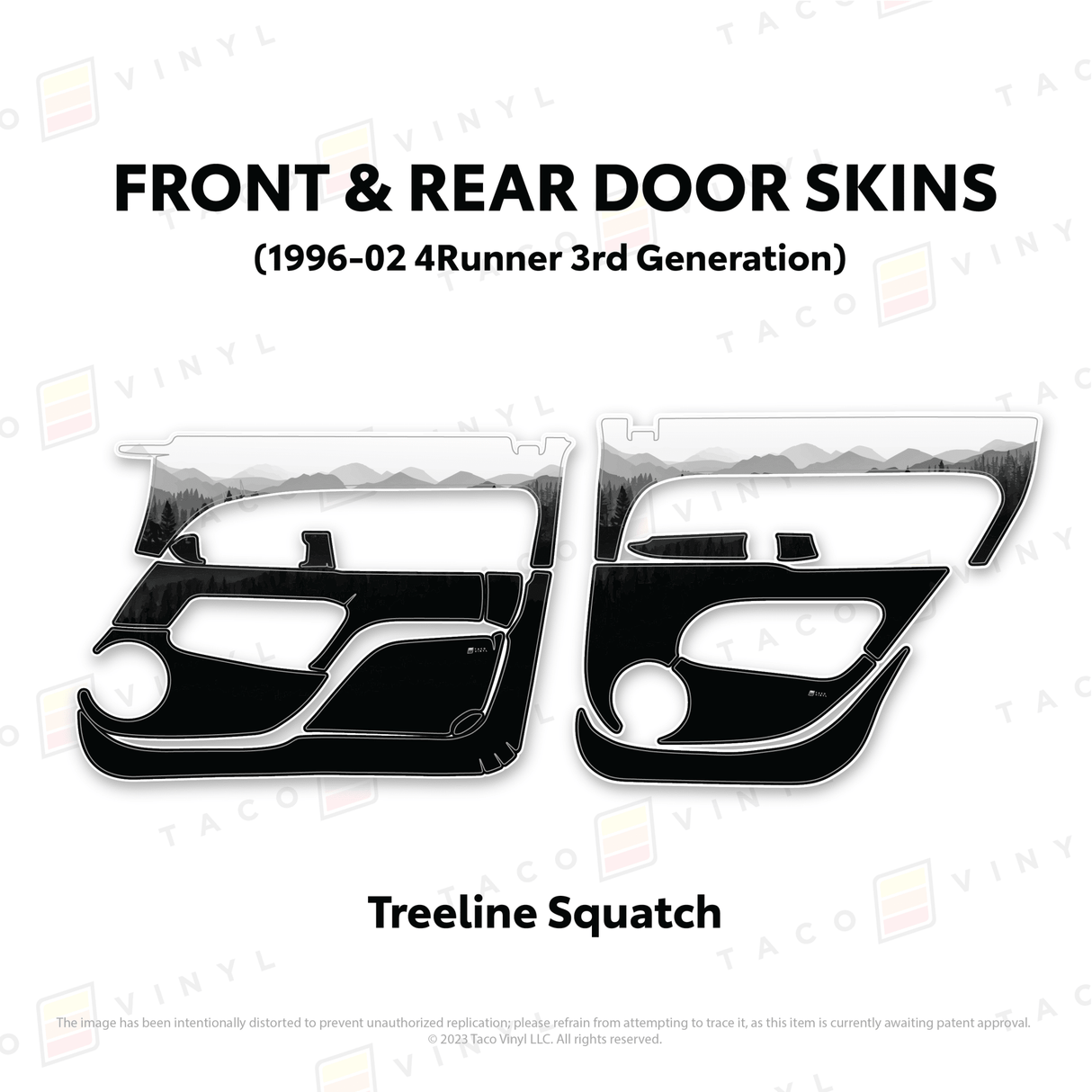 1996-2002 4Runner Door Skins - Xtrusion Overland