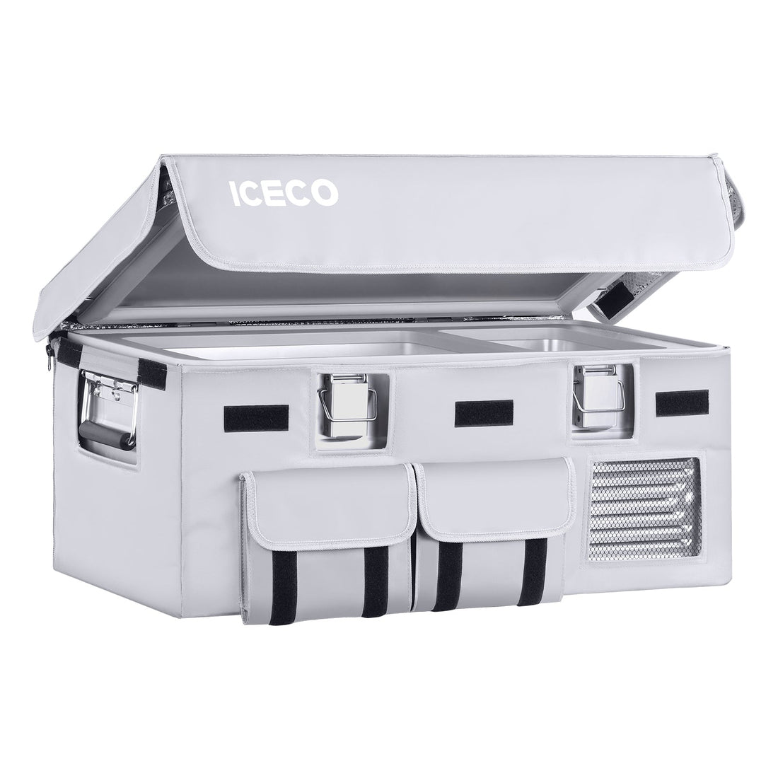 21QT APL20 Light Duty Aluminum Freezer Single Zone With Cover-Portable Fridge-www.icecofreezer.com