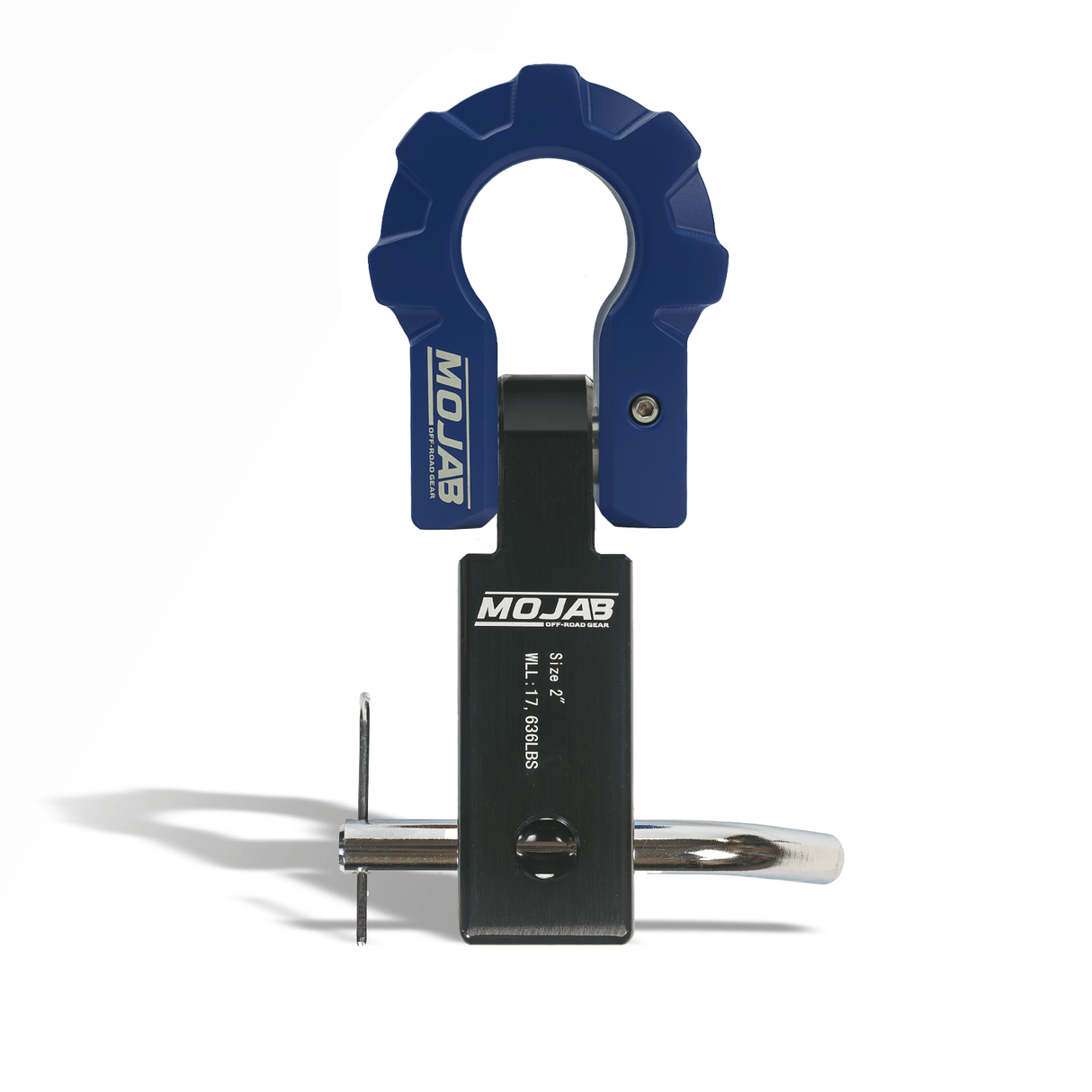 2'' Aluminum Hitch Receiver with Aluminum D-Shackle 9T-Ceramic coated (Lifetime Warranty) - Xtrusion Overland