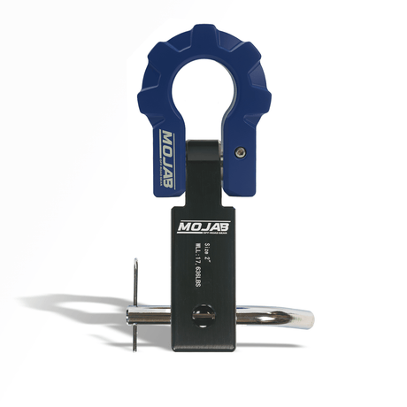 2'' Aluminum Hitch Receiver with Aluminum D-Shackle 9T-Ceramic coated (Lifetime Warranty) - Xtrusion Overland