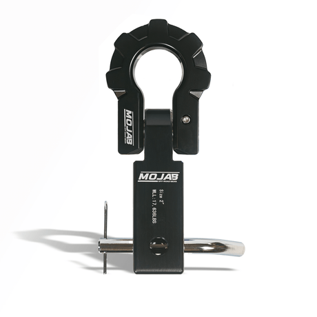 2'' Aluminum Hitch Receiver with Aluminum D-Shackle 9T-Ceramic coated (Lifetime Warranty) - Xtrusion Overland