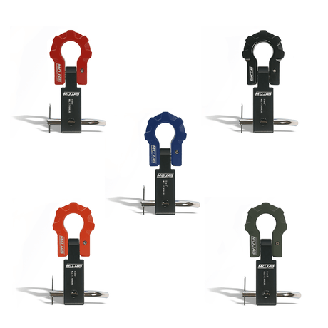2'' Aluminum Hitch Receiver with Aluminum D-Shackle 9T-Ceramic coated (Lifetime Warranty) - Xtrusion Overland