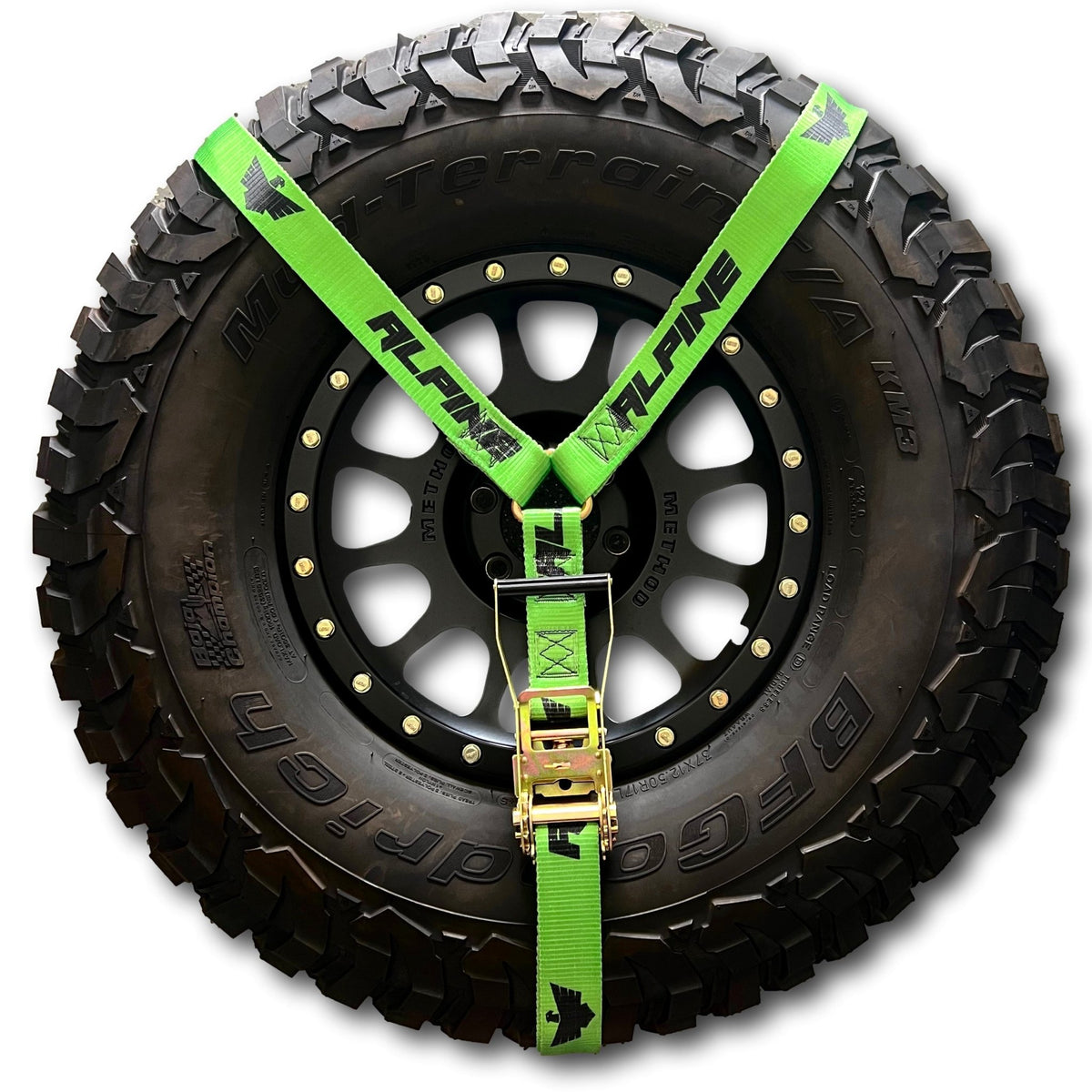 2" Neon Green Y Strap - Xtrusion Overland