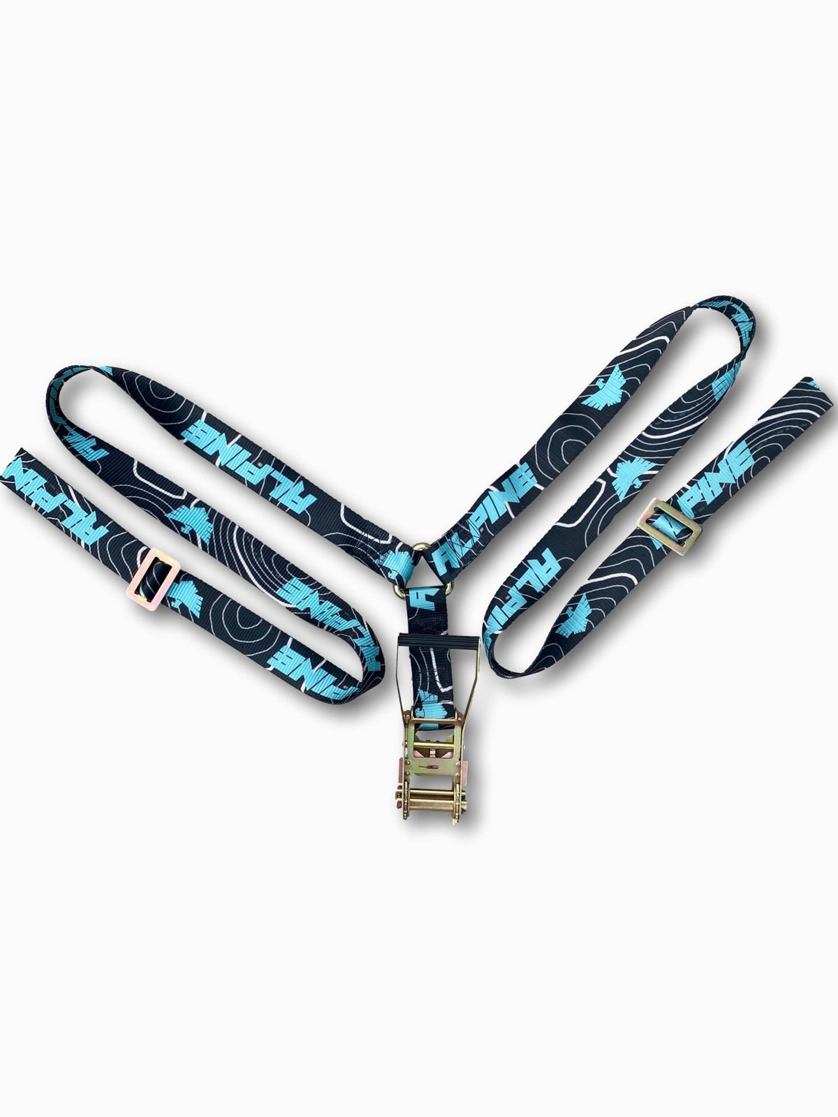 2" Teal Topography Y Strap - Xtrusion Overland
