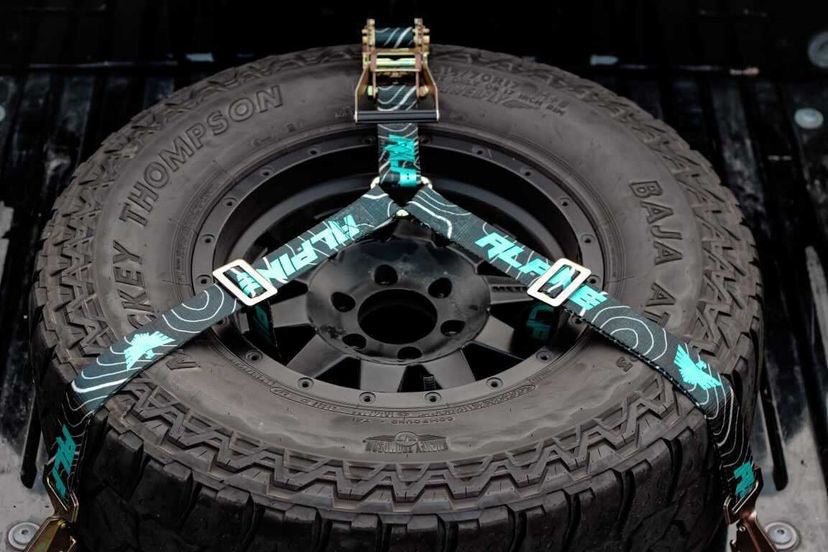 2" Teal Topography Y Strap - Xtrusion Overland