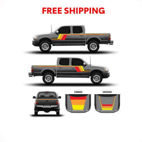 2001-04 Tacoma Checkered Stripe Kit - Xtrusion Overland