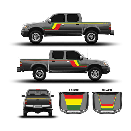 2001-04 Tacoma Checkered Stripe Kit - Xtrusion Overland