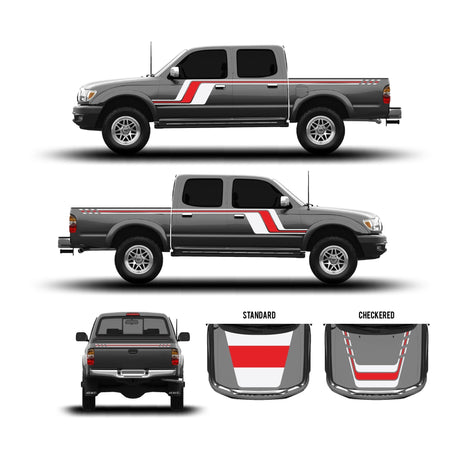 2001-04 Tacoma Checkered Stripe Kit - Xtrusion Overland