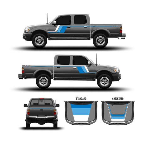 2001-04 Tacoma Checkered Stripe Kit - Xtrusion Overland