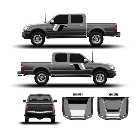 2001-04 Tacoma Checkered Stripe Kit - Xtrusion Overland