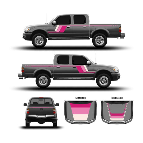 2001-04 Tacoma Checkered Stripe Kit - Xtrusion Overland