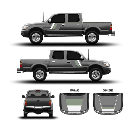 2001-04 Tacoma Checkered Stripe Kit - Xtrusion Overland