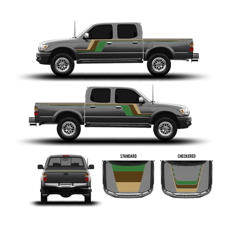 2001-04 Tacoma Checkered Stripe Kit - Xtrusion Overland