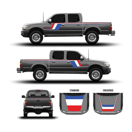 2001-04 Tacoma Checkered Stripe Kit - Xtrusion Overland