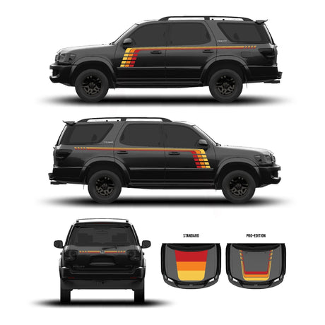 2001–07 Sequoia Checkered Stripe Kit - Xtrusion Overland