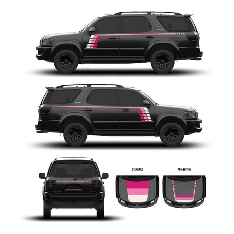 2001–07 Sequoia Checkered Stripe Kit - Xtrusion Overland