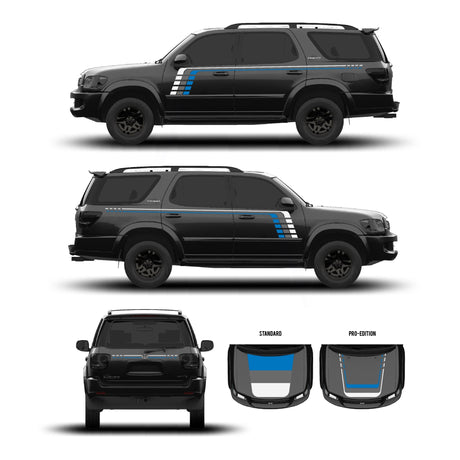 2001–07 Sequoia Checkered Stripe Kit - Xtrusion Overland